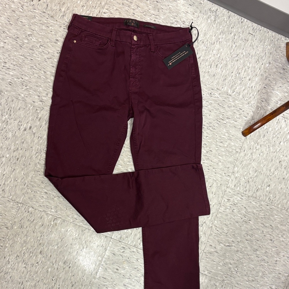 Brand New Maroon Slin Straight Jeans for Women
